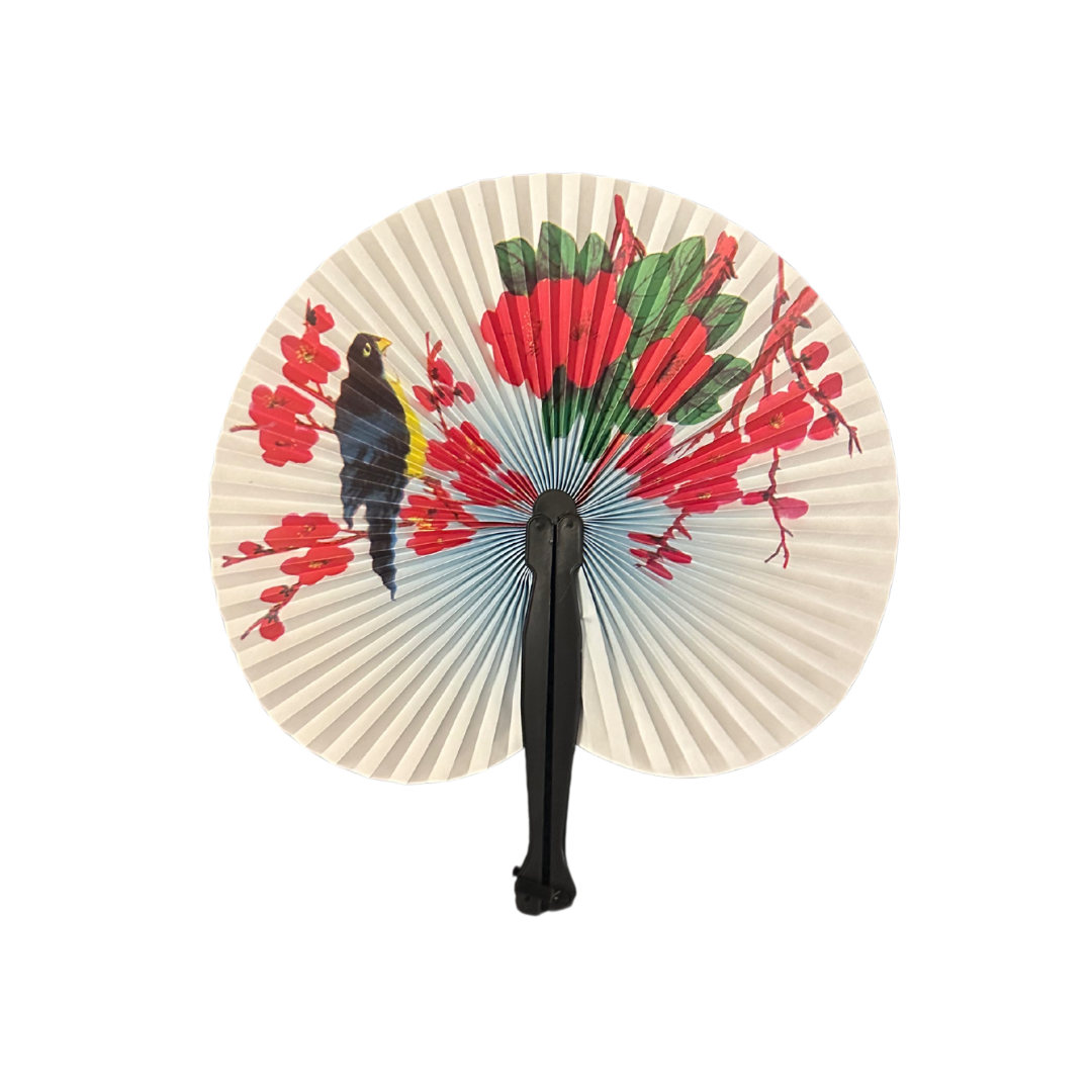 Small Foldable Paper Fan with Clip